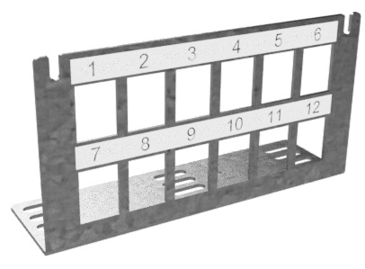 Produktbild MVT 103 120 - Einbau Medienverteiler H74 small, 12x Keystone aus SVZ